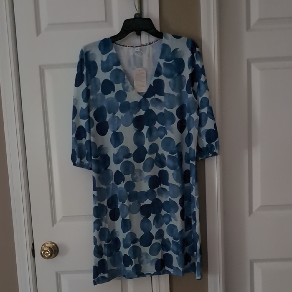 Blue Patterned Dress